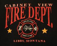 Cabinet View Fire Department Logo